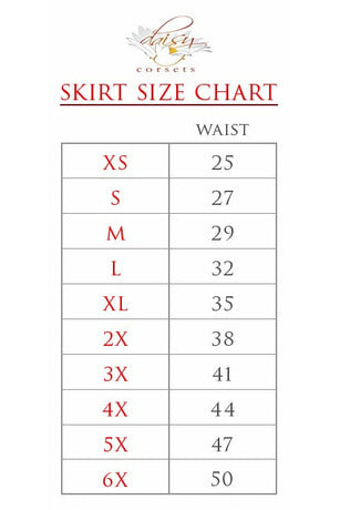 Sequin 3 Layer Mini Skirt by Daisy Corsets in 3 Color Choices in Size S, M, L, XL, 2X, 3X, 4X, 5X, or 6X