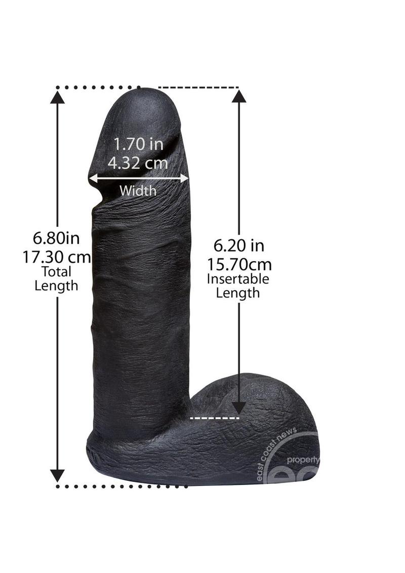 Vac-U-Lock CodeBlack Ultraskyn Dildo 6 Inches
