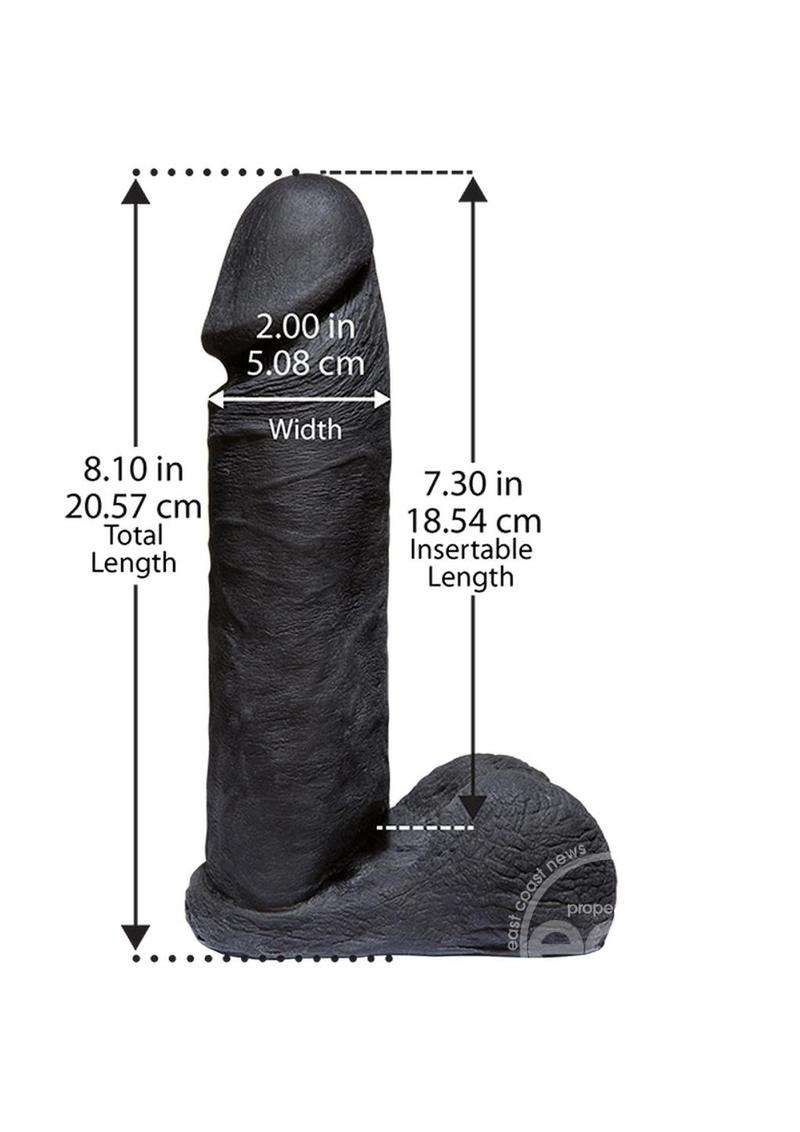 Vac-U-Lock CodeBlack Ultraskyn Dildo 8 Inches