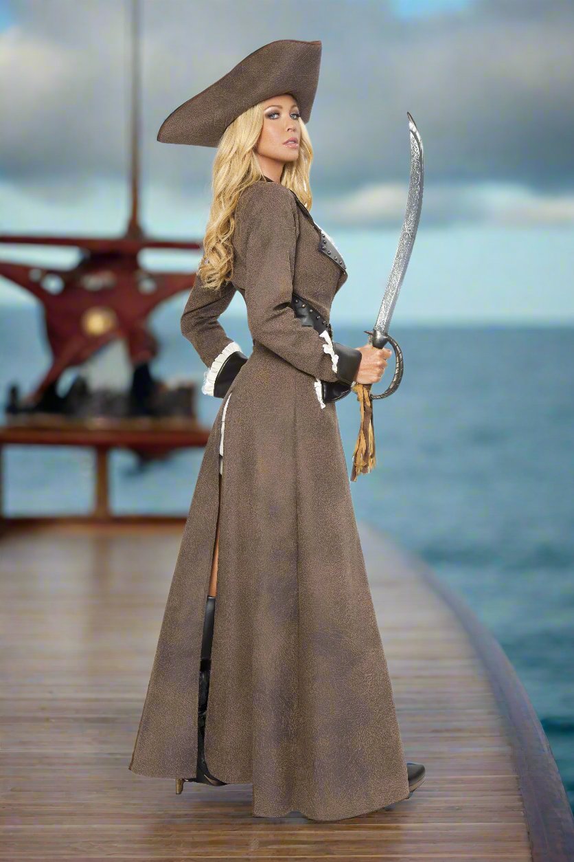 Deluxe Pirate Costume by ROMA in Size S, M, L, or XL
