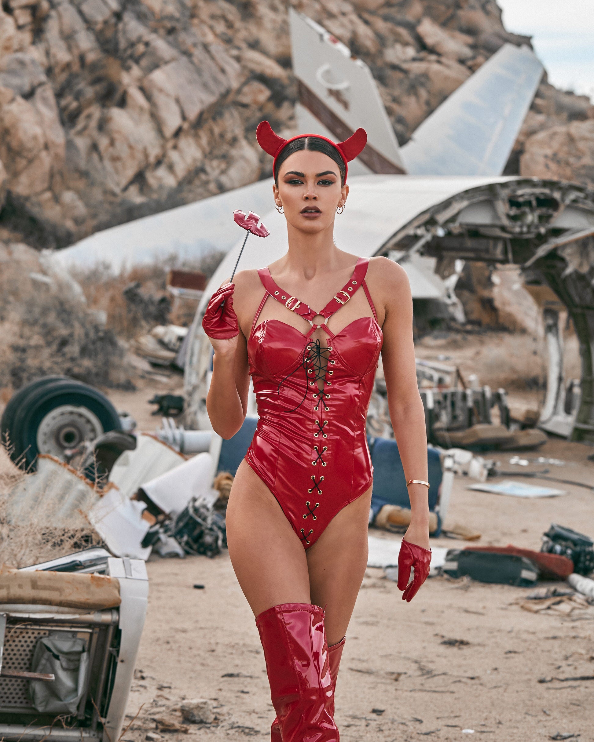 Devilicious 3 Piece Costume by ROMA in Size S, M, or L