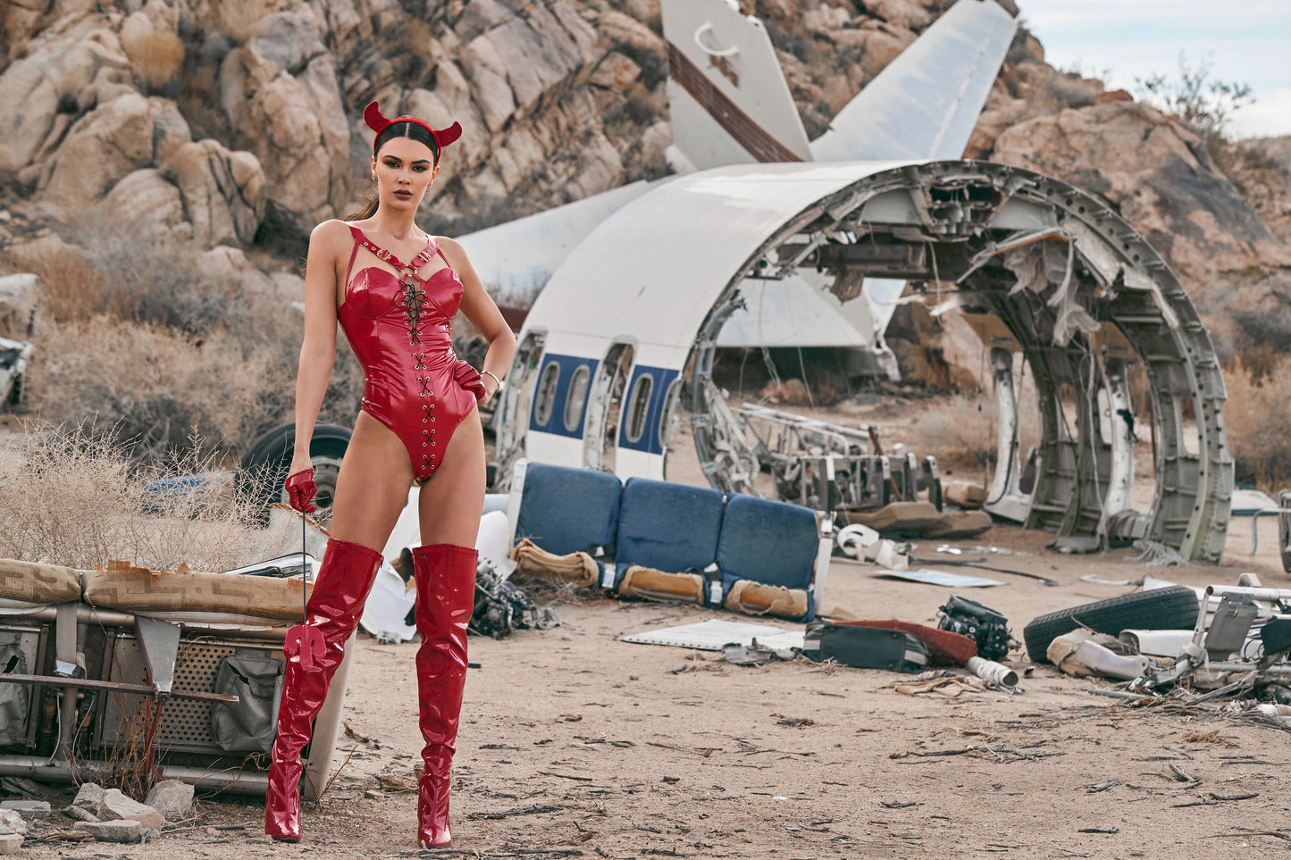 Devilicious 3 Piece Costume by ROMA in Size S, M, or L