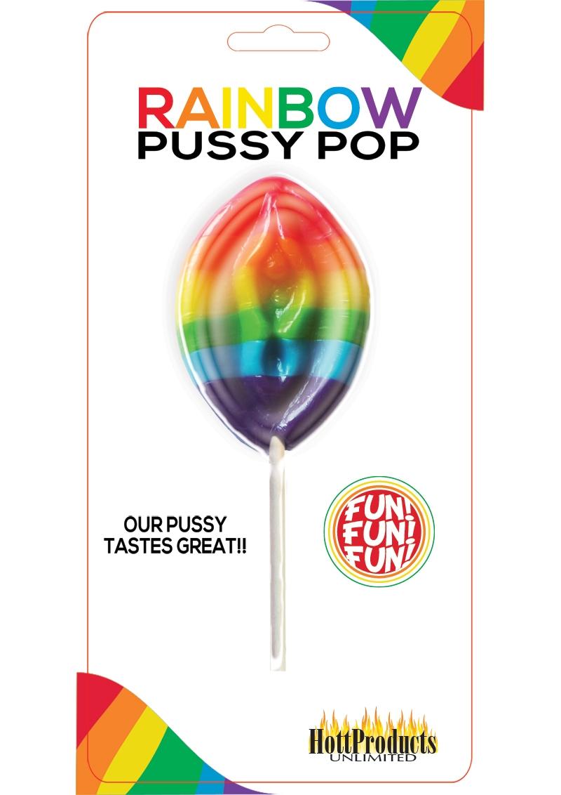 Rainbow Pussy Pops Candy Fruity Flavor by Hott Products