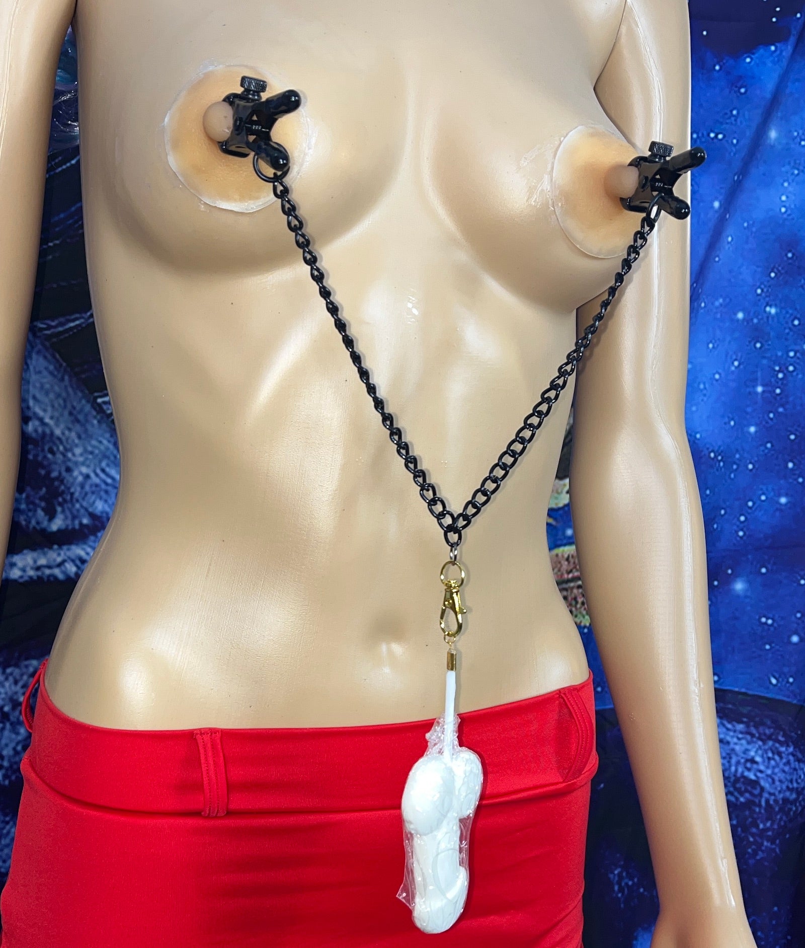 Bullnose Adjustable Nipple Clamps with a Mojito Cock Sucker