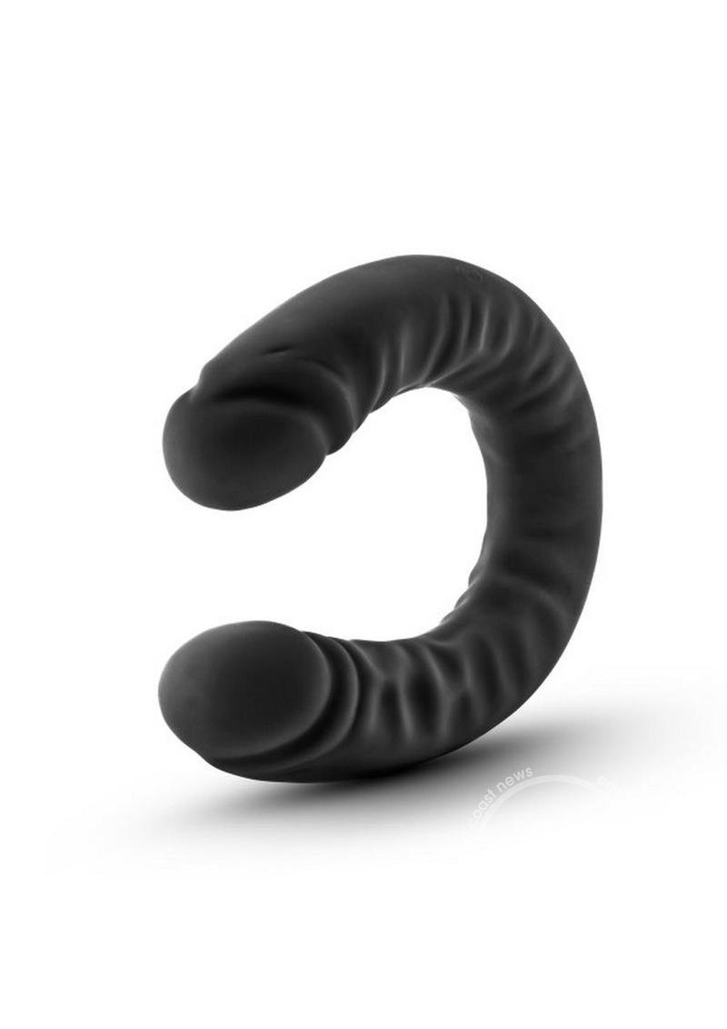 Ruse Silicone Double Headed Black Dildo 18 Inches