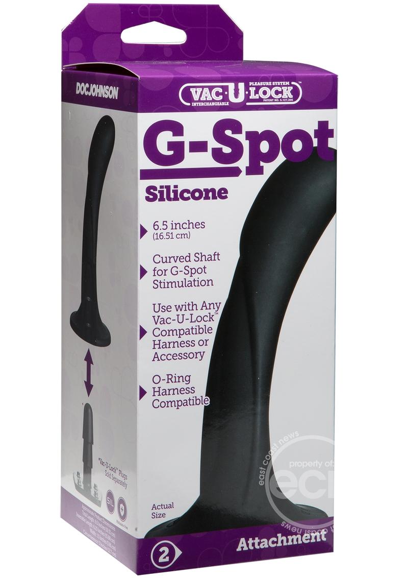 Vac-U-Lock G-Spot Silicone Dildo 6.5 Inches