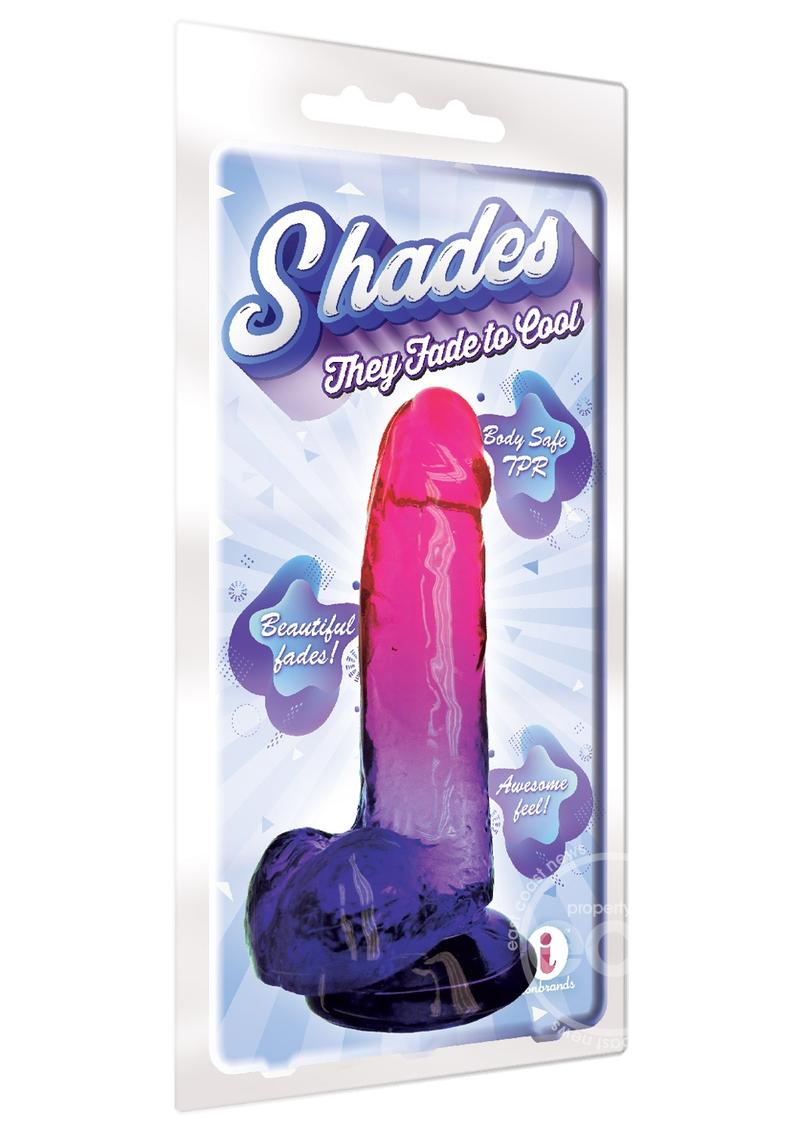 Pink and Plum Shades Gradient Dildo 8 Inches