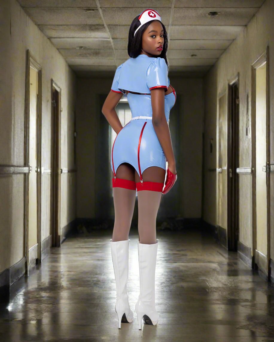 Ghost Nurse from the Mental Ward Costume by ROMA in Size S, M, or L