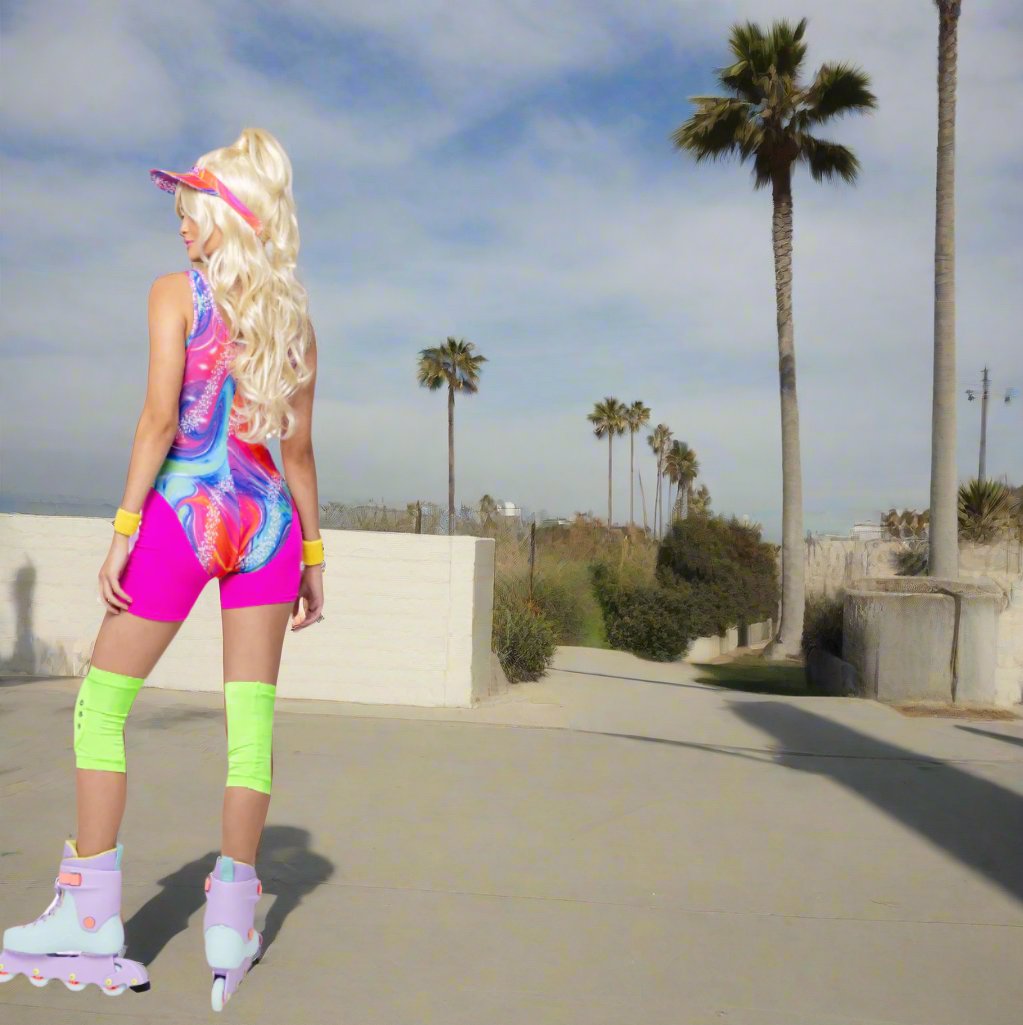 Rollerblade Barbie Style 5 Piece Set Costume by ROMA in Size Small or Medium