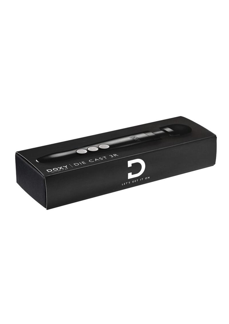 Doxy Die Cast 3R Wand Rechargeable Vibrating Body Massager Black
