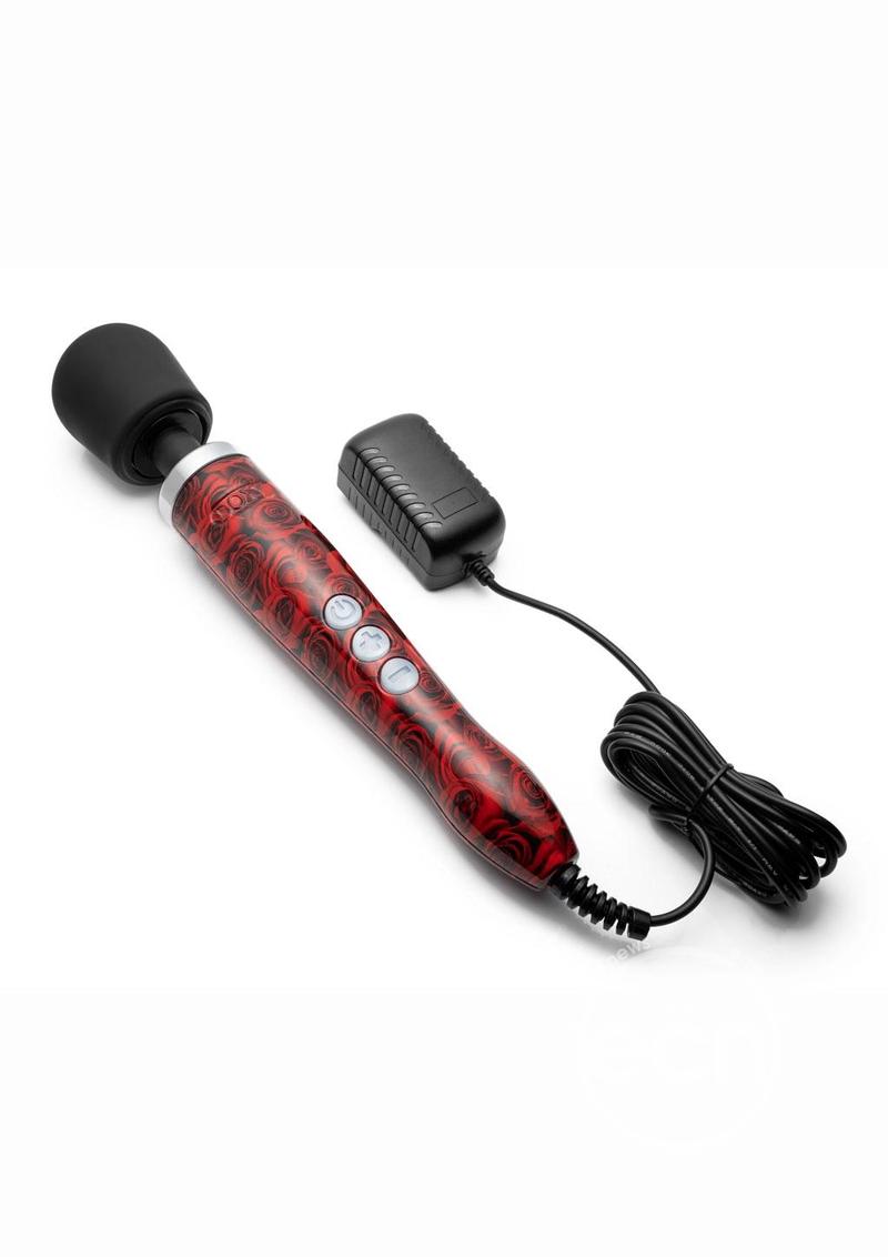 Doxy Die Cast Wand Plug-In Vibrating Body Massager Metal Tiger Pattern