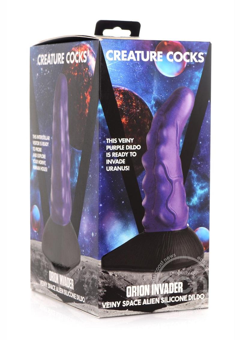 Orion Invader Veiny Space Alien Silicone Dildo 7.25 Inches