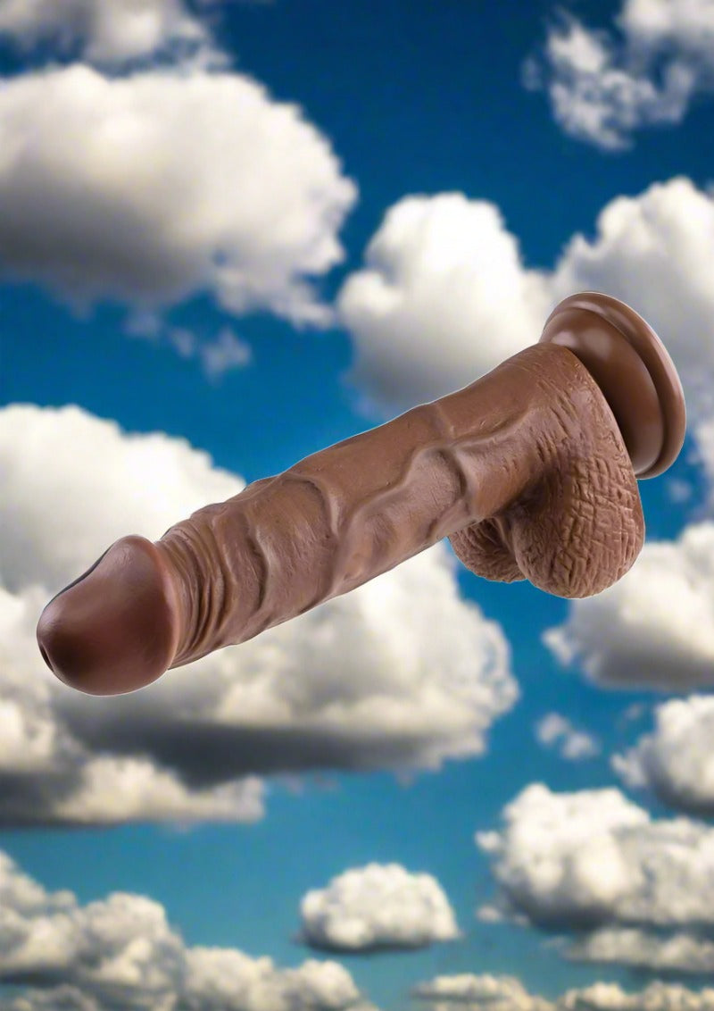 Realistic Dildo 8 Inches by Evolved Novelties in Black or White