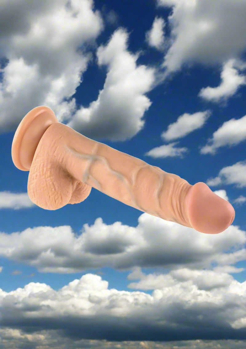 Realistic Dildo 8 Inches by Evolved Novelties in Black or White
