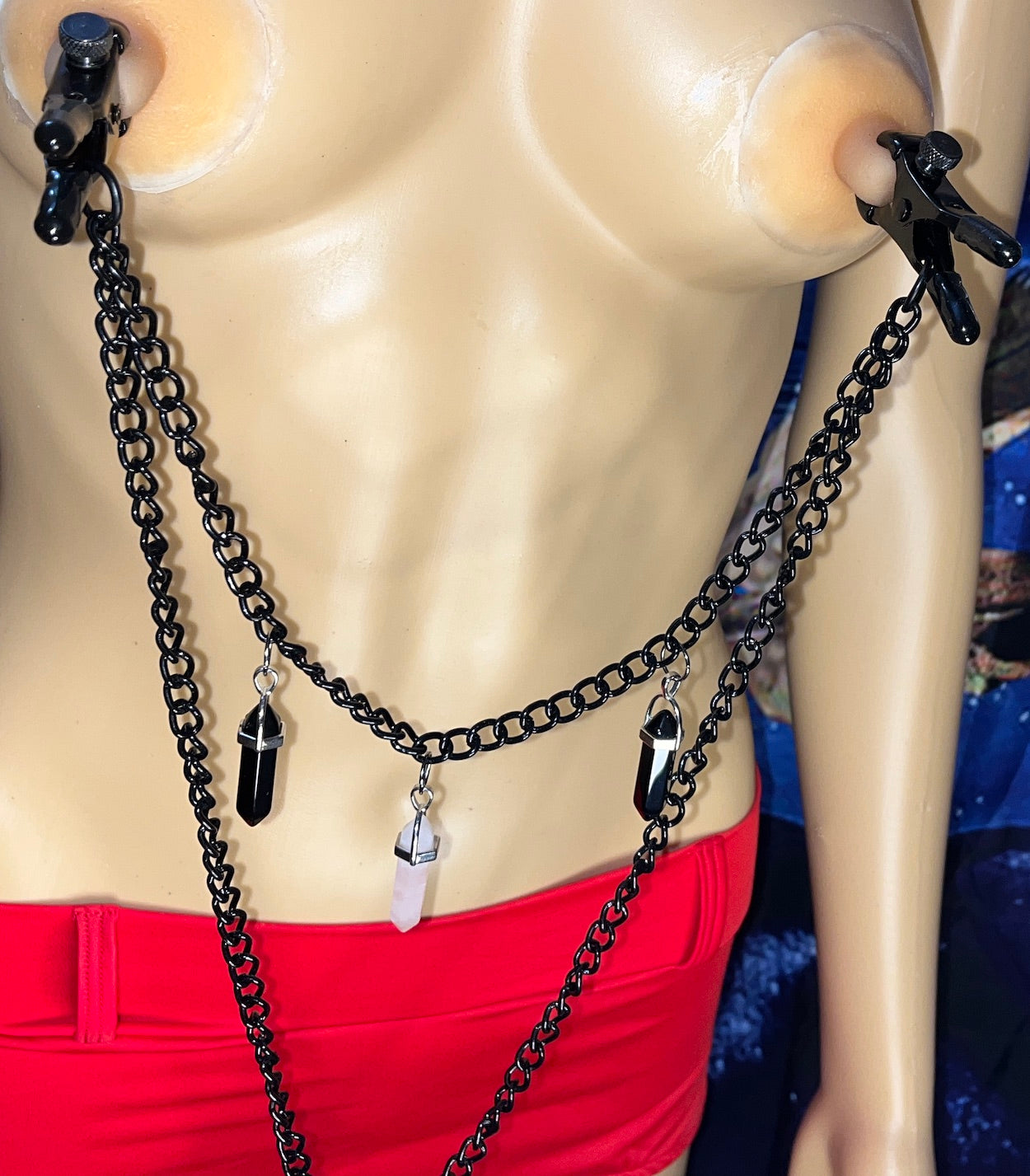Kinky Quartz Bullnose Adjustable Nipple Clamps