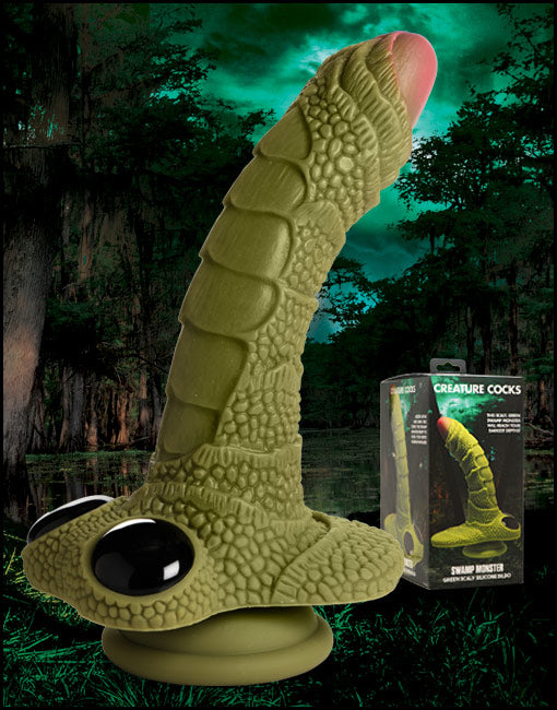 Swamp Monster Scaly 9.4 Inch Silicone Dildo