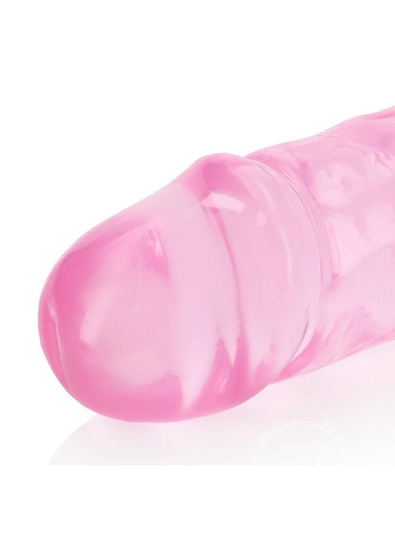 RealRock Crystal Clear Pink Double Dong 18 Inch