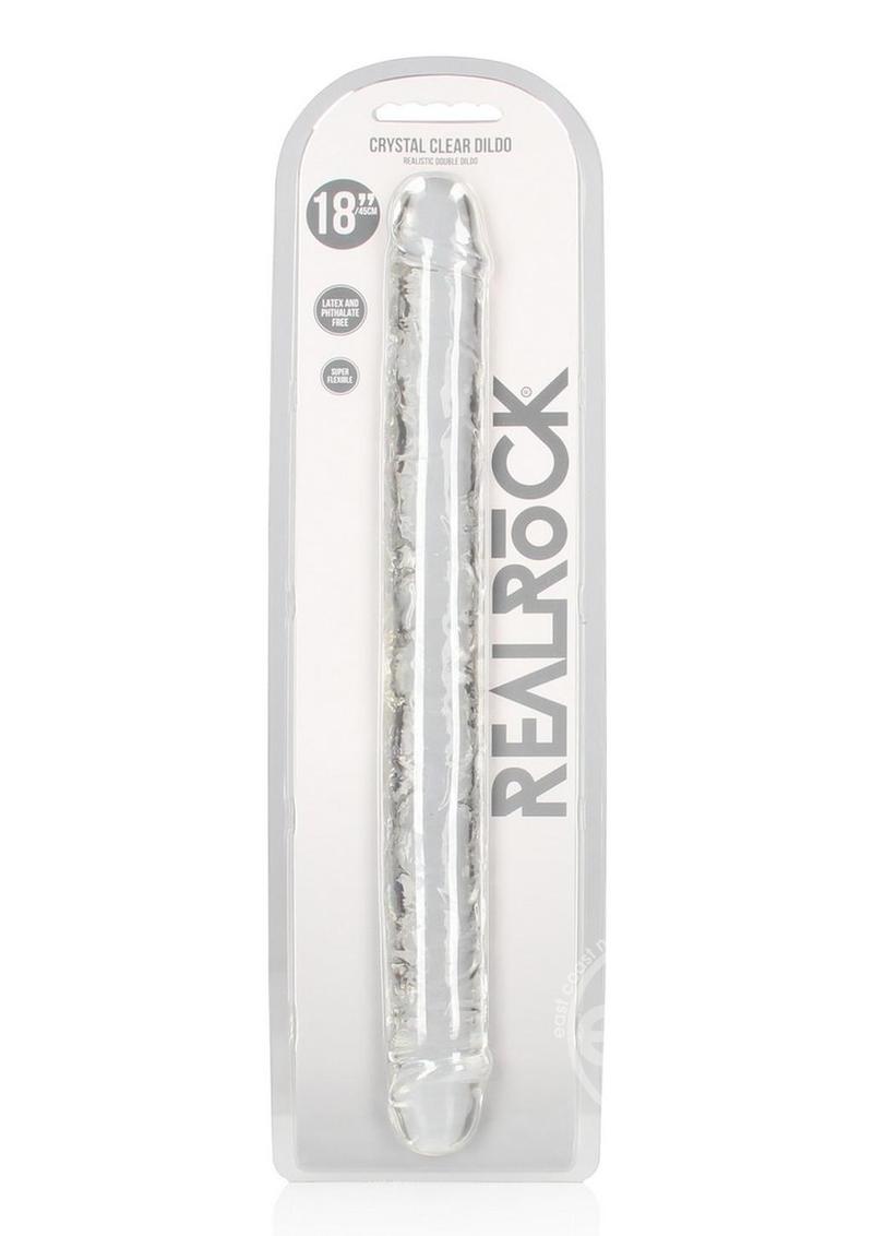 RealRock Crystal Clear Double Dong 18 Inch