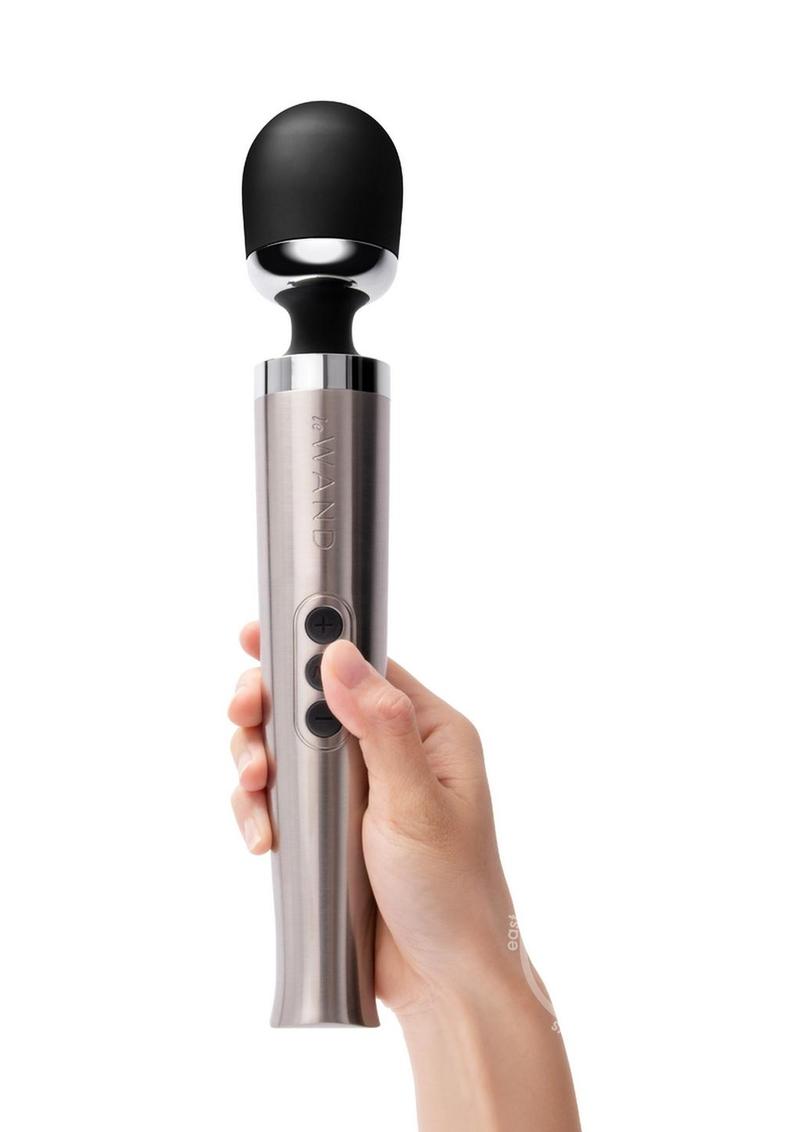 Le Wand Diecast Rechargeable Massager in Silver or Rose Gold