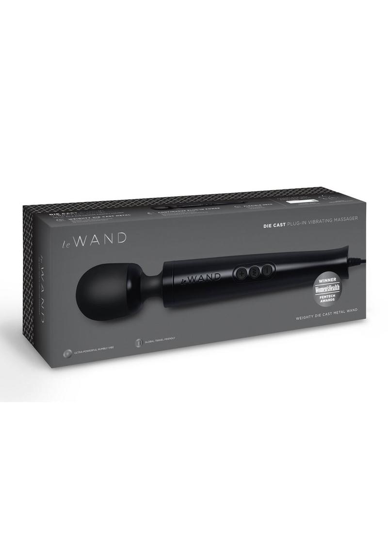 Le Wand Diecast Plug in Massager in Black or Ombre Multicolor