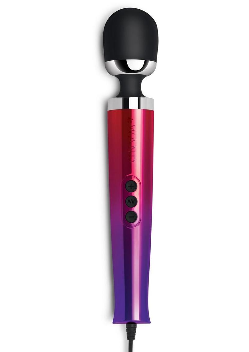 Le Wand Diecast Plug in Massager in Black or Ombre Multicolor