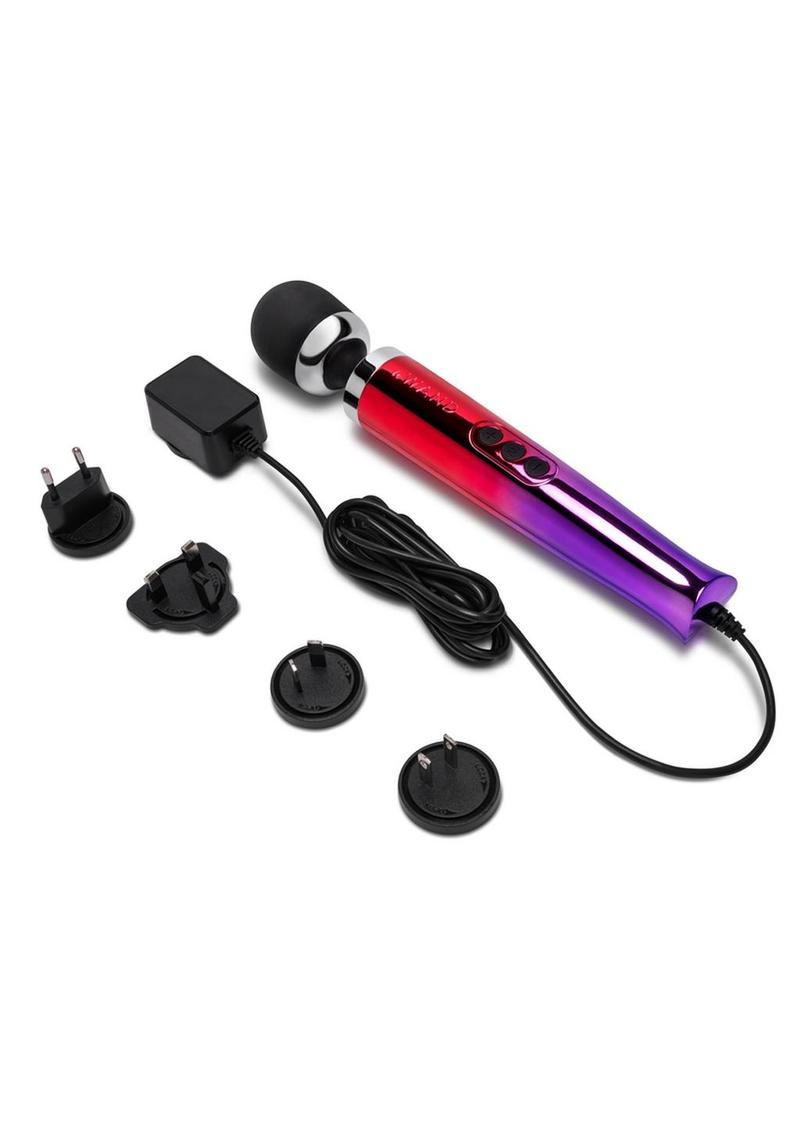 Le Wand Diecast Plug in Massager in Black or Ombre Multicolor