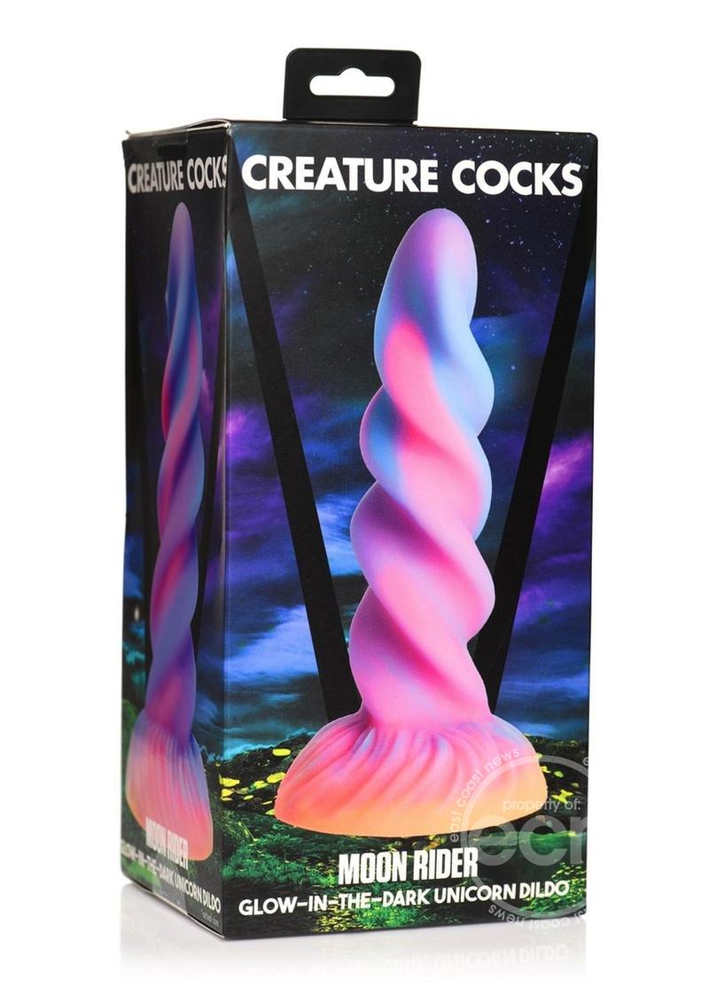 Moon Rider Glow in the Dark Unicorn Silicone Dildo