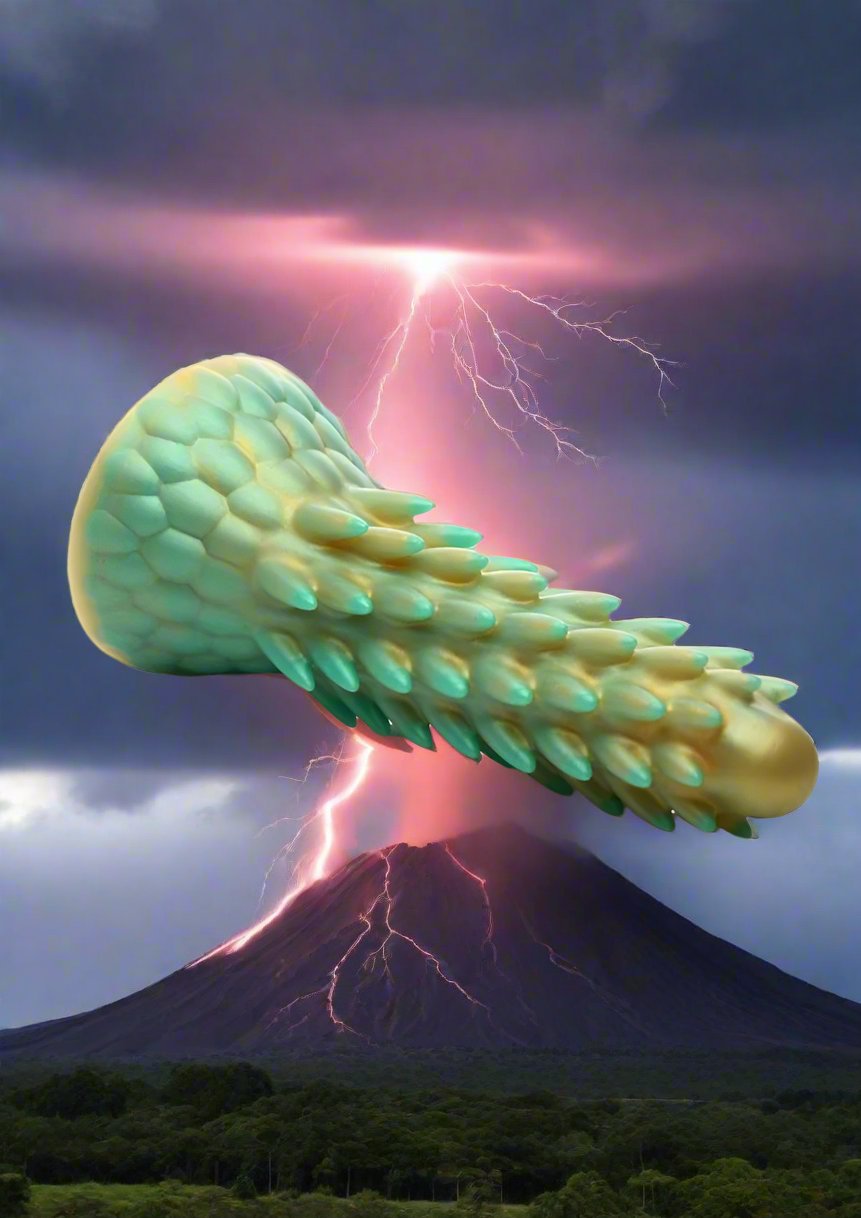 Stegosaurus Spiky Reptile Silicone Dildo