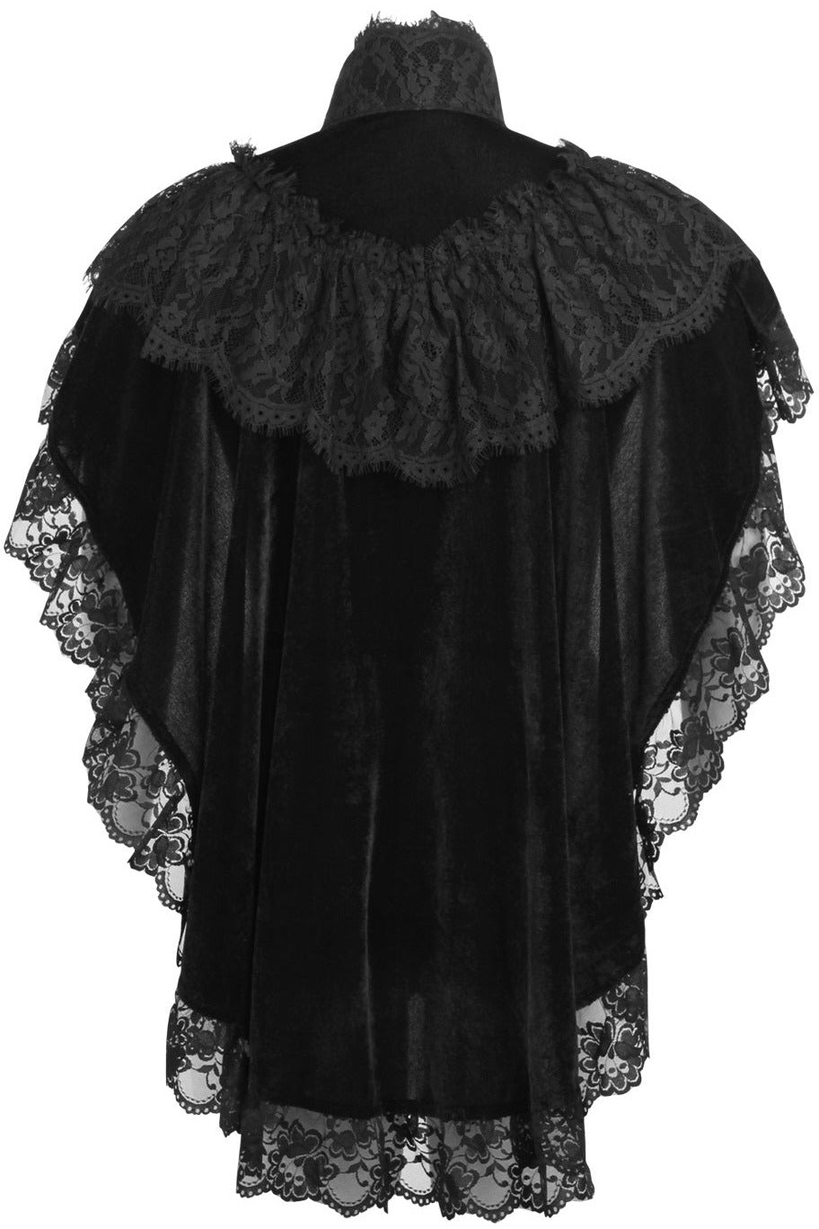 Velvet and Lace Capelet by Daisy Corsets in 4 Color Choices in One Size