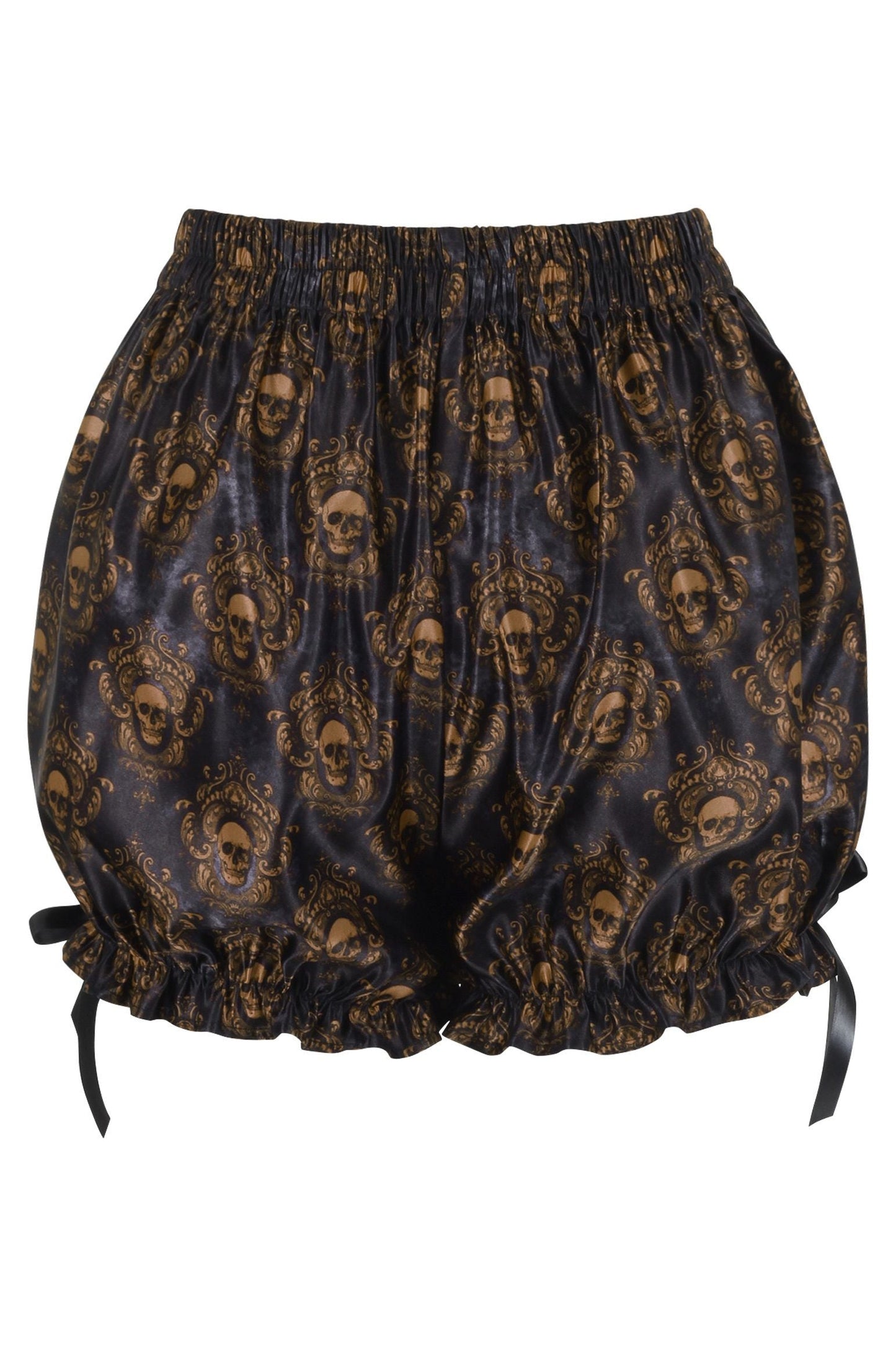 LIMITED EDITION Black & Gold Gothic Skull Print Bloomers