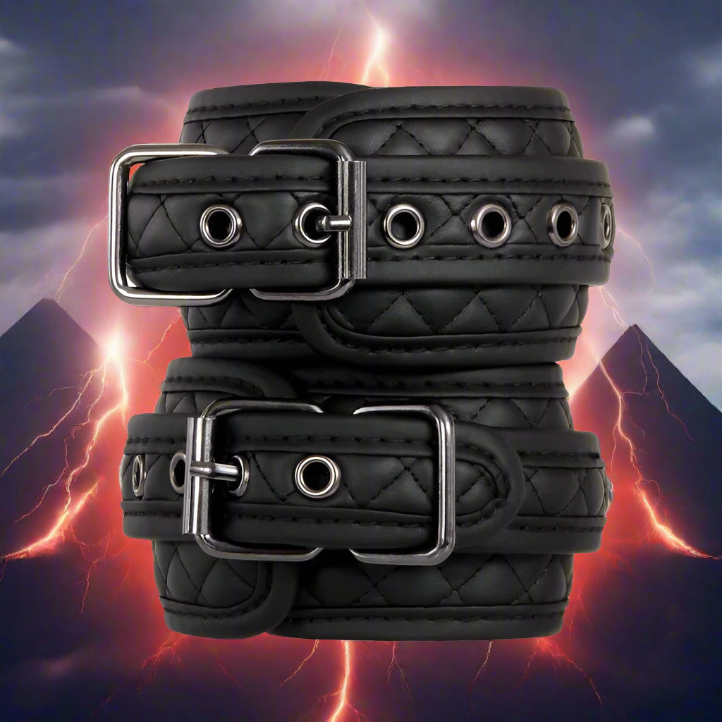 Adam and Eve's Fetish Dreams Black Ankle Cuffs