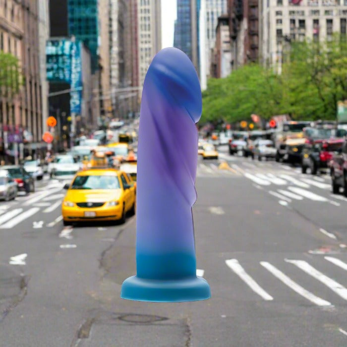 Blush Avant Borealis Dreams Silicone 7.5 Inch Dildo - Ocean Blue