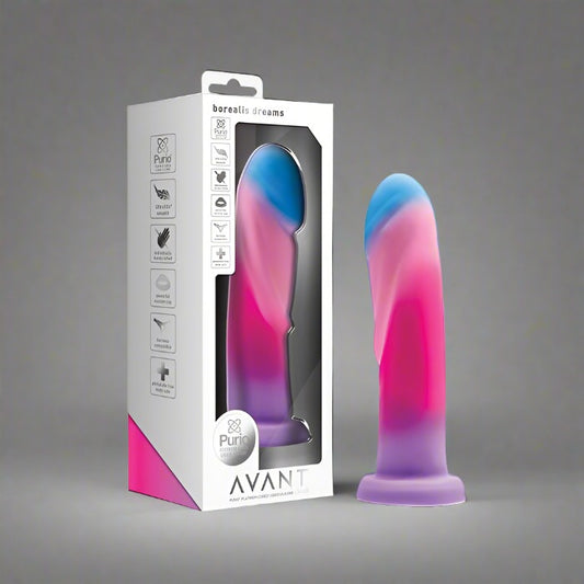 Blush Avant Borealis Dreams Silicone 7.5 Inch Dildo - Cotton Candy
