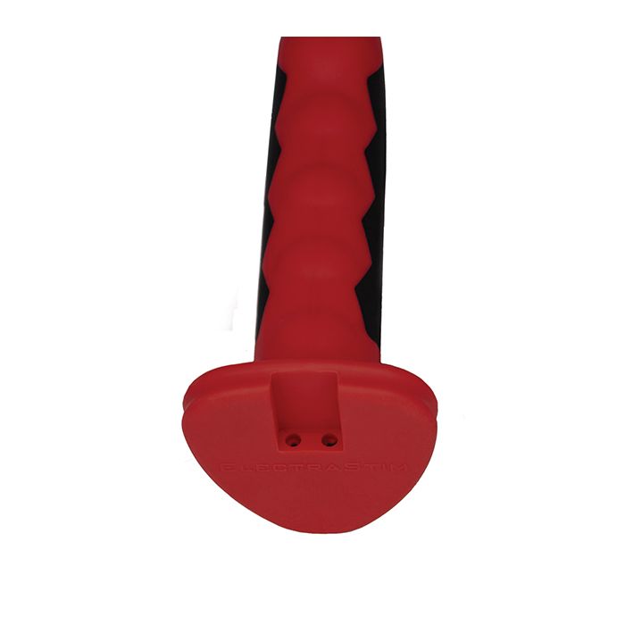ElectraStim Silicone Fusion Komodo Red and Black Dildo