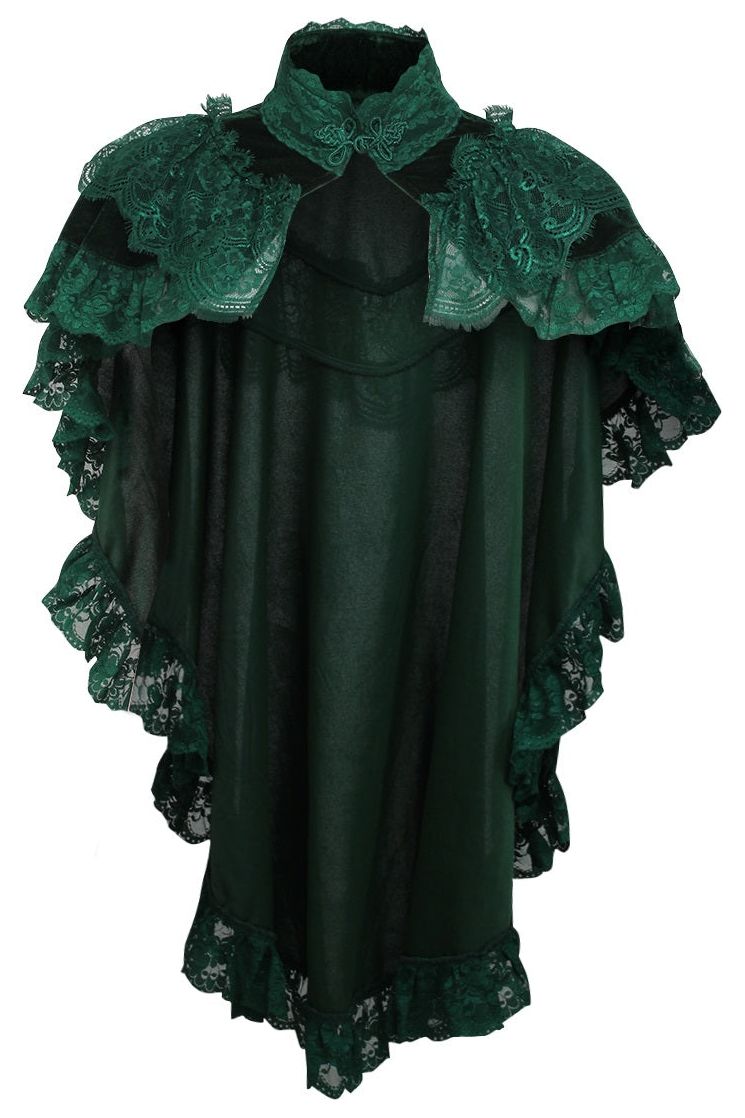 Velvet and Lace Capelet by Daisy Corsets in 4 Color Choices in One Size