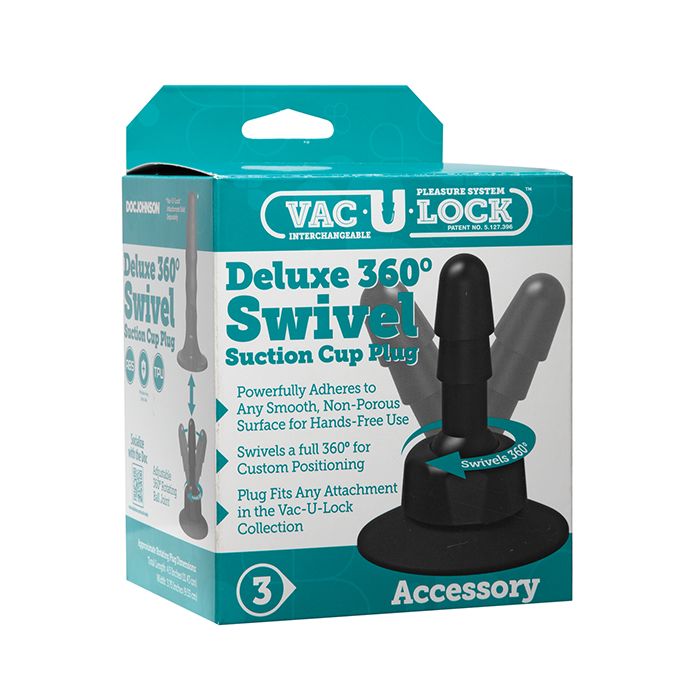 Vac U Lock Deluxe 360 Swivel Suction Cup Plug