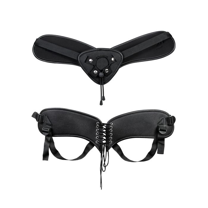 Evolved Ultimate Black Adjustable Strap On Harness