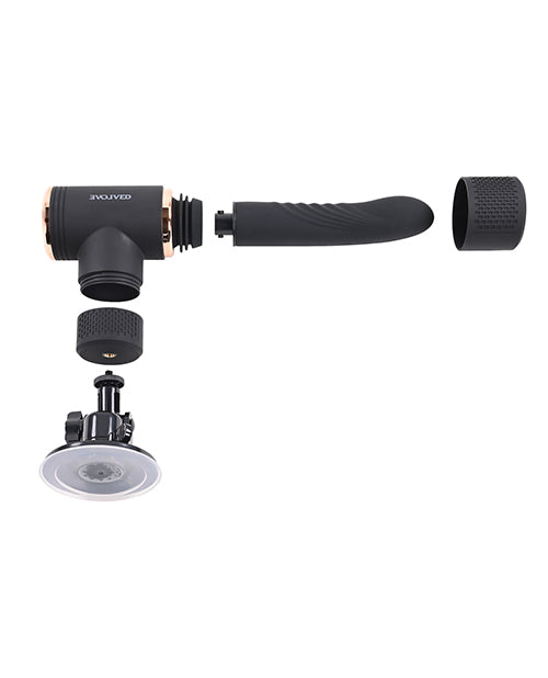 Too Hot to Handle Rechargeable Silicone Thrusting Vibrator with Suction Cup