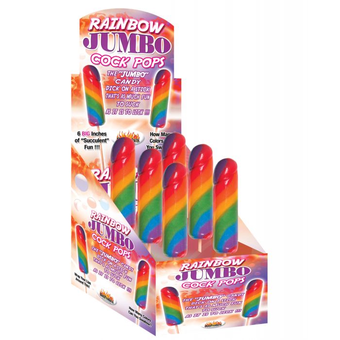 Jumbo Rainbow Cock Pops