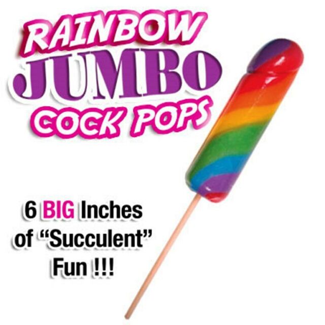 Jumbo Rainbow Cock Pops