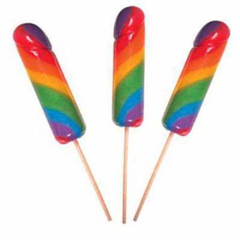 Jumbo Rainbow Cock Pops