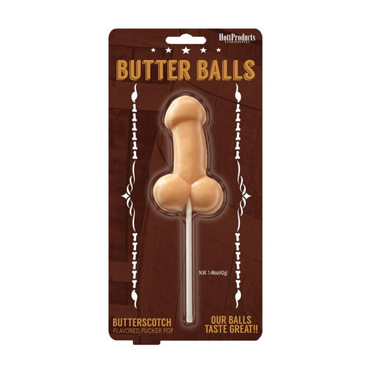 Butter Balls Pecker Pop in Butterscotch Flavor by Hott Products