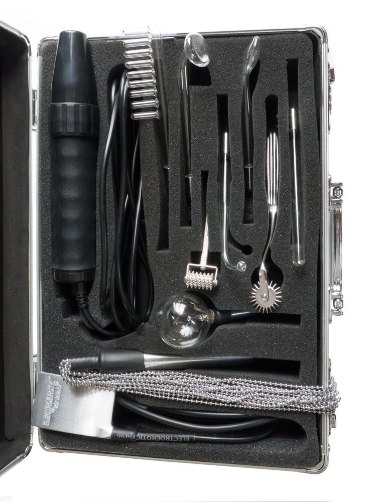 KinkLab Agent Noir Electro Erotic Neon Wand Kit