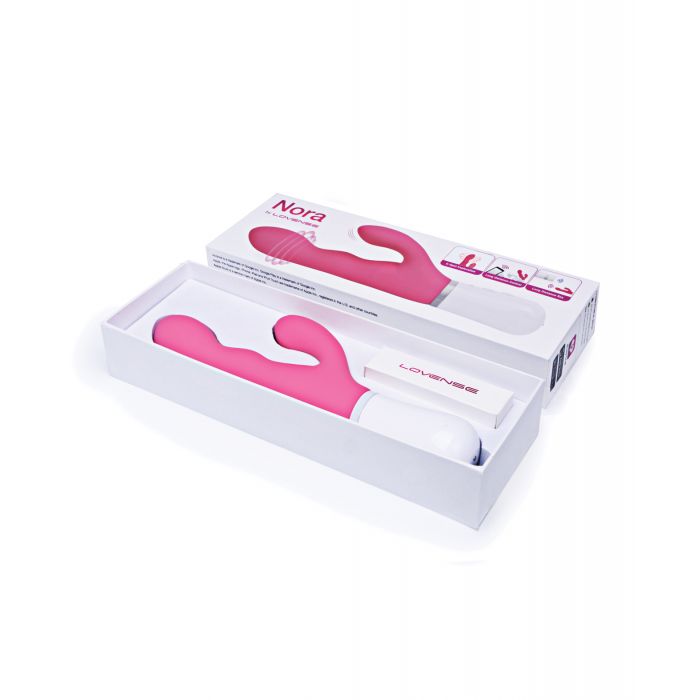 Lovense Nora Rotating Head Pink Rabbit Vibrator