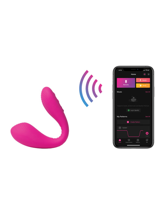 Lovense Dolce (previously Quake) Pink Adjustable Dual Stimulator