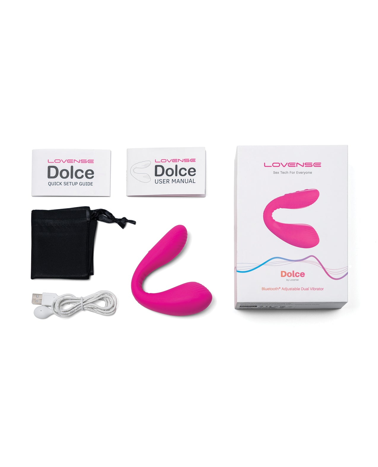Lovense Dolce (previously Quake) Pink Adjustable Dual Stimulator