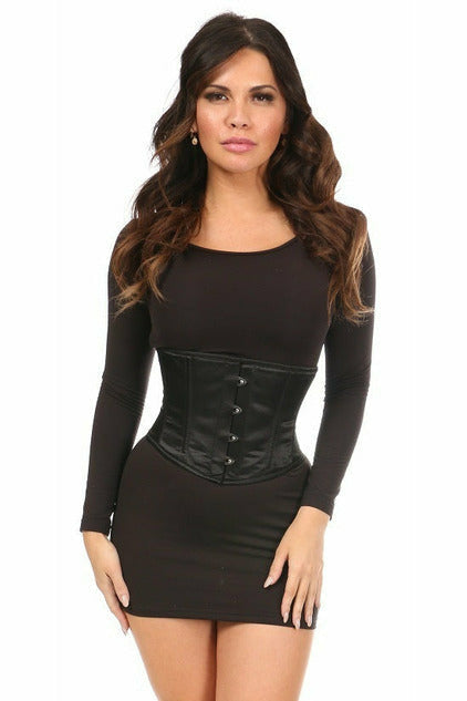 Lavish Satin Mini Cincher by Daisy Corsets in 3 Color Choices in Size S, M, L, XL, 2X, 3X, 4X, 5X, or 6X