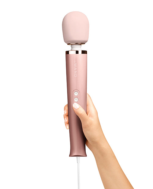 Le Wand Powerful Plug-In Vibrating Massager in Rose Gold or Sky Blue