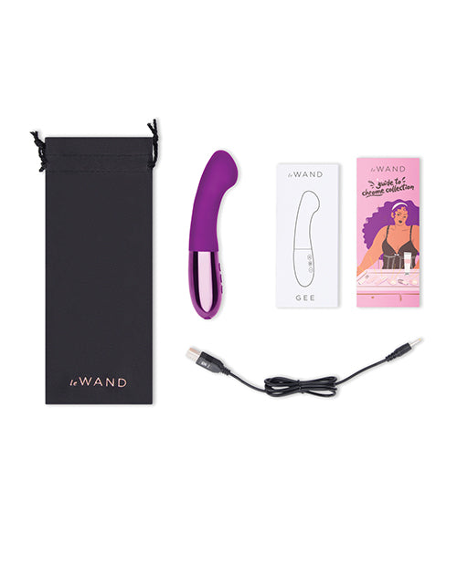 Le Wand GEE G-Spot Targeting Rechargeable Vibrator in Cherry, Black, or Rose Gold