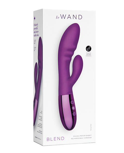 Le Wand Blend Double Motor Rabbit Rechargeable Vibrator in Rose Gold, Black, or Cherry